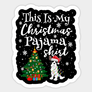 This is my Christmas Pajama Shirt French Bulldog Lover Dog Sticker